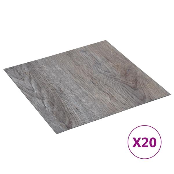 Grote foto vidaxl vloerplanken 20 st zelfklevend 1 86 m pvc lichtbruin doe het zelf en verbouw tegels
