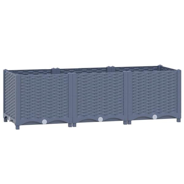 Grote foto vidaxl plantenbak verhoogd 120x40x38 cm polypropyleen tuin en terras overige tuin en terras