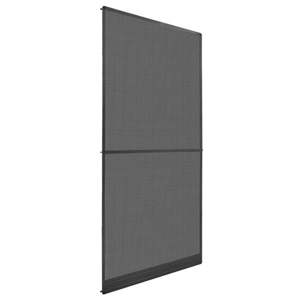 Grote foto vidaxl hordeur met scharnieren 100x215 cm antraciet doe het zelf en verbouw deuren en horren