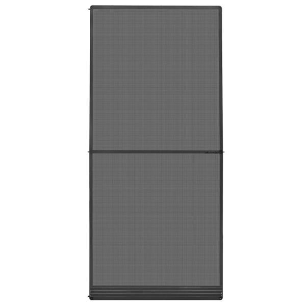 Grote foto vidaxl hordeur met scharnieren 100x215 cm antraciet doe het zelf en verbouw deuren en horren