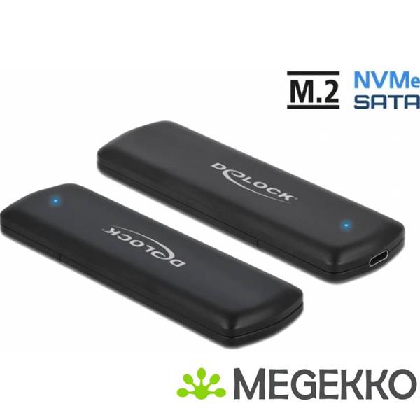 Grote foto delock 42633 external usb type c combo enclosure for m.2 nvme pcie or sata ssd interfacekaart adap computers en software behuizingen en kasten