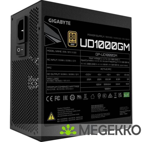 Grote foto gigabyte psu gp ud1000gm computers en software overige