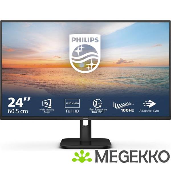 Grote foto philips 1000 series 24e1n1100a 00 24 full hd 100hz ips monitor computers en software overige computers en software