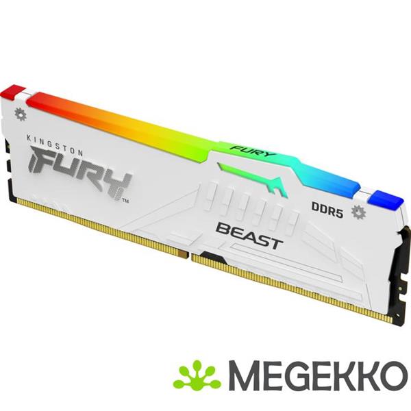 Grote foto kingston ddr5 fury beast rgb white 2x16gb 6000 computers en software harde schijven
