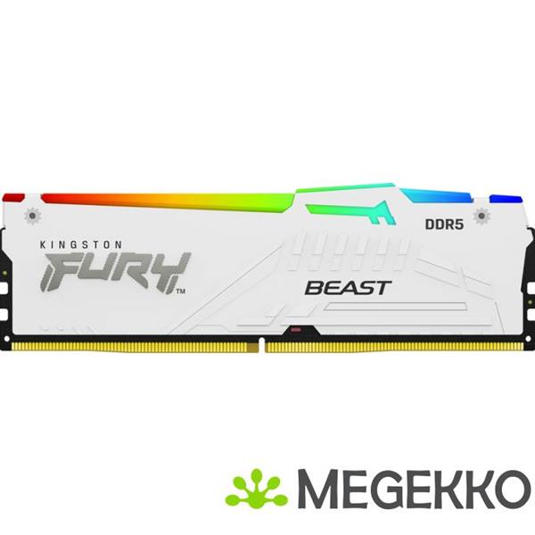 Grote foto kingston ddr5 fury beast rgb white 2x16gb 6000 computers en software harde schijven