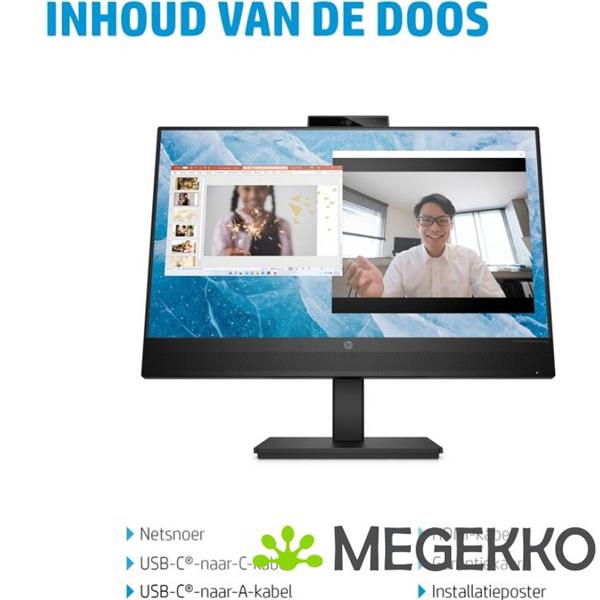 Grote foto hp m24m 23.8 full hd 75hz ips monitor in zwart computers en software overige computers en software