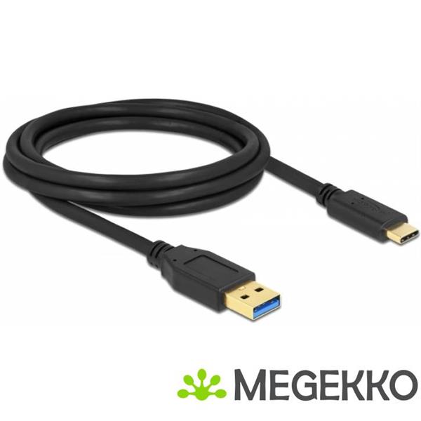Grote foto delock 84004 superspeed usb usb 3.2 gen 2 kabel type a naar usb type c 2 m computers en software overige computers en software