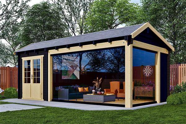 Grote foto blokhut g6734 k tuin en terras tuinhuisjes en blokhutten