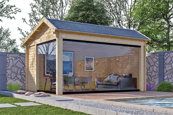 Grote foto blokhut g4434 k tuin en terras tuinhuisjes en blokhutten