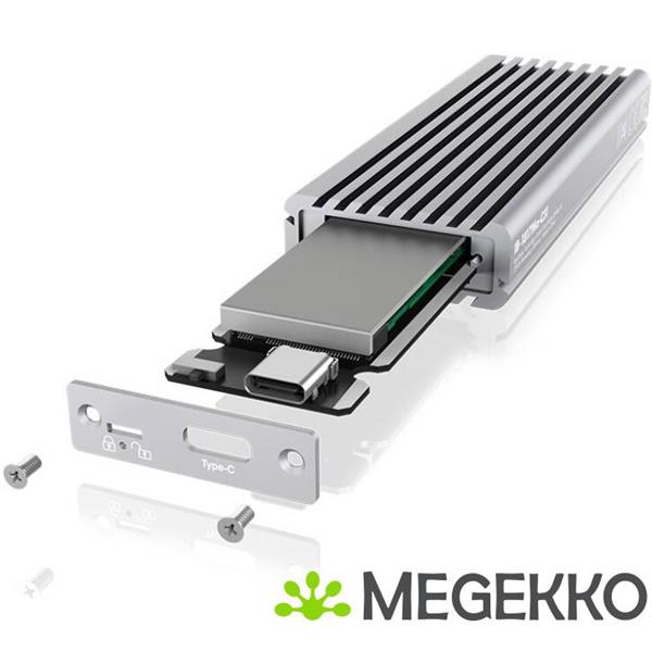 Grote foto icy box 1817ma c31 behuizing voor opslagstations m.2 sdd behuizing zilver computers en software behuizingen en kasten