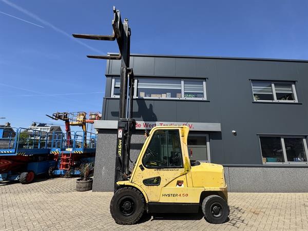 Grote foto hyster h4.50xm triplo 430 freelift sideshift perkins diesel 1999 agrarisch heftrucks