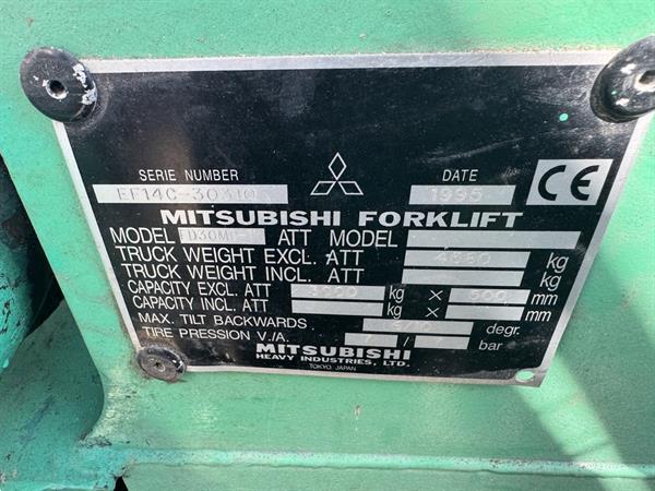 Grote foto mitsubishi fd30 duplo 400 sideshift diesel 1995 agrarisch heftrucks