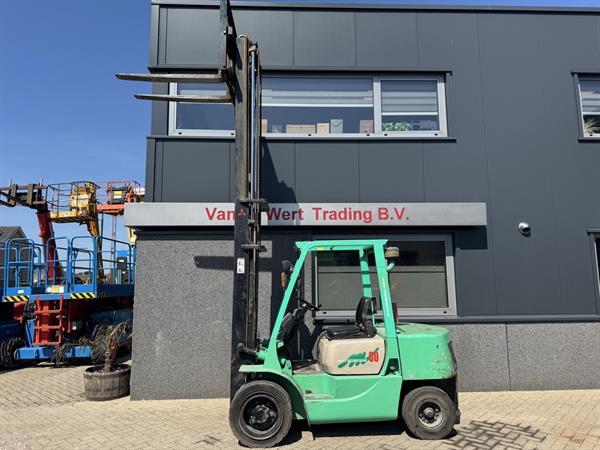 Grote foto mitsubishi fd30 duplo 400 sideshift diesel 1995 agrarisch heftrucks