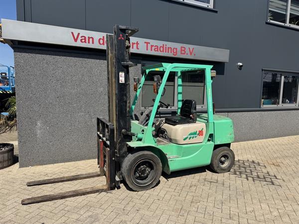 Grote foto mitsubishi fd30 duplo 400 sideshift diesel 1995 agrarisch heftrucks