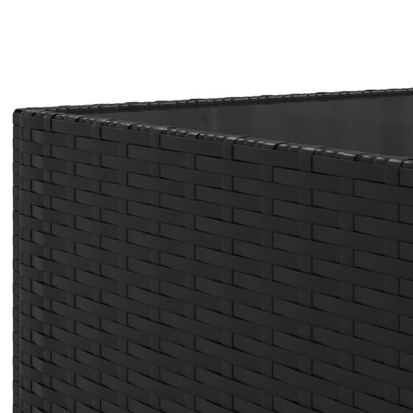Grote foto vidaxl 5 delige loungeset met kussens poly rattan zwart tuin en terras tuinmeubelen