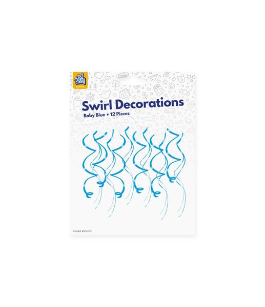 Grote foto swirl decorations baby blue verzamelen overige verzamelingen