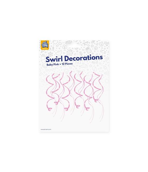 Grote foto swirl decorations baby pink verzamelen overige verzamelingen