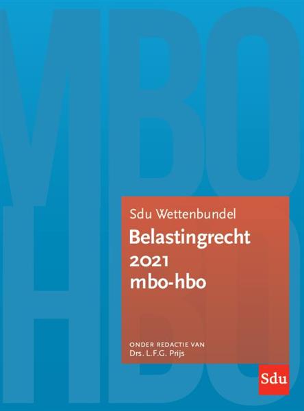 Grote foto sdu wettenbundel belastingrecht 2021 mbo hbo educatieve wettenverzameling boeken wetenschap
