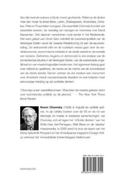 Grote foto de essenti le chomsky boeken politiek en maatschappij