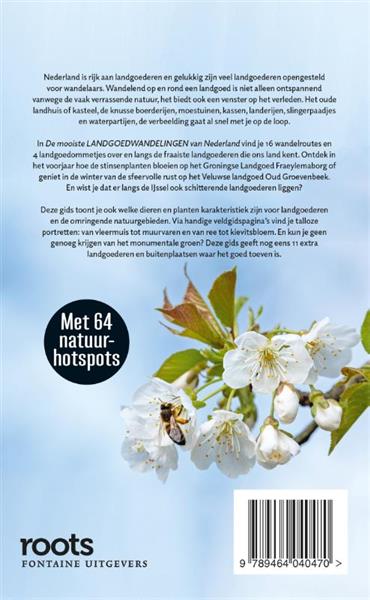 Grote foto de mooiste landgoedwandelingen van nederland roots wandelgids 5 boeken overige boeken