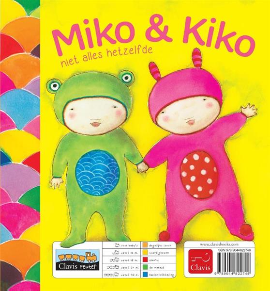 Grote foto miko kiko alles hetzelfde miko kiko niet alles hetzelfde clavis peuter boeken jeugd 13 jaar en ouder
