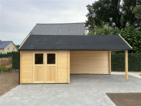 Grote foto nieuw goedkooptuinhuis met overkapping 3601ext tuin en terras tuinhuisjes en blokhutten