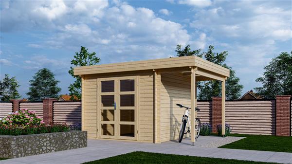 Grote foto moderne blokhut 331m tuin en terras tuinhuisjes en blokhutten