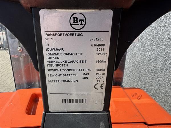 Grote foto bt spe125l stapelaar hefhoogte 240cm elektrisch 2012 doe het zelf en verbouw hefwerktuigen