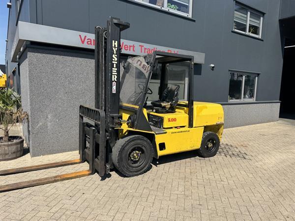 Grote foto hyster h5.00xl duplo 400 sideshift diesel 1999 agrarisch heftrucks