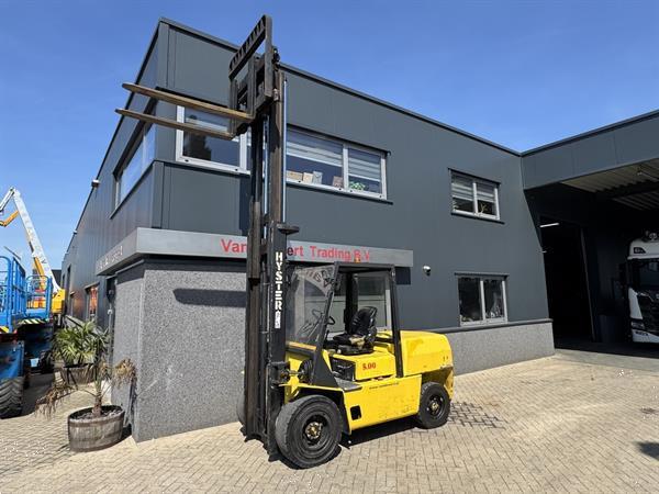 Grote foto hyster h5.00xl duplo 400 sideshift diesel 1999 agrarisch heftrucks