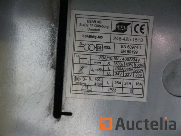 Grote foto esab mig 405 lasapparaat doe het zelf en verbouw ijzerwaren en bevestigingsmiddelen