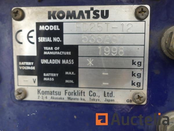 Grote foto komatsu fd25t 12 ic vorkheftruck agrarisch heftrucks