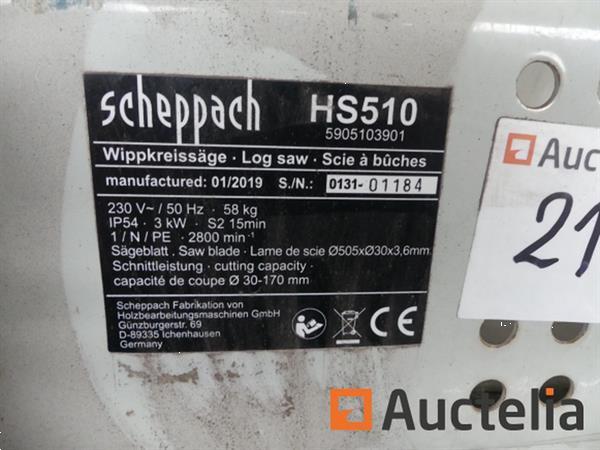 Grote foto scheppach hs510 mobiele houtzaag doe het zelf en verbouw ijzerwaren en bevestigingsmiddelen
