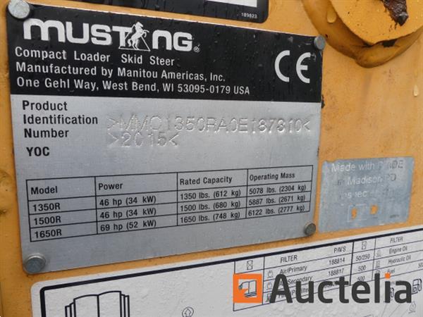 Grote foto mustang 1350 r mini wiellader agrarisch shovels