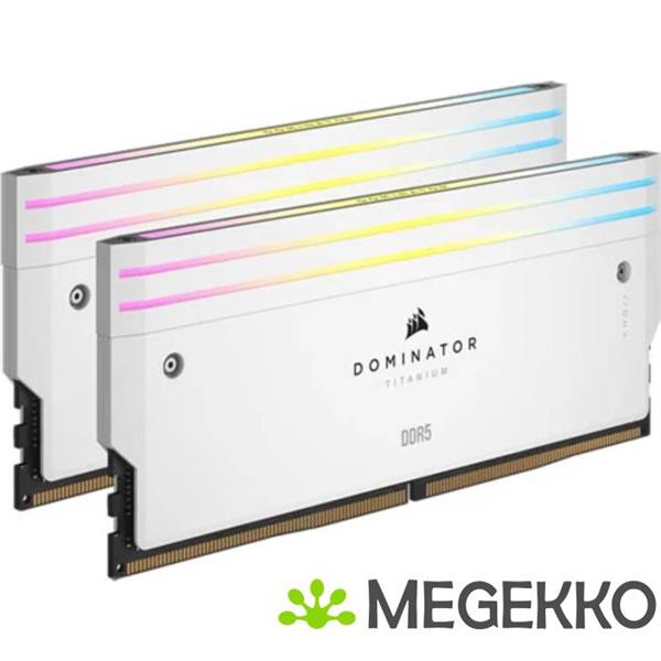 Grote foto corsair ddr5 dominator titanium 2x32gb 6000 white computers en software overige computers en software