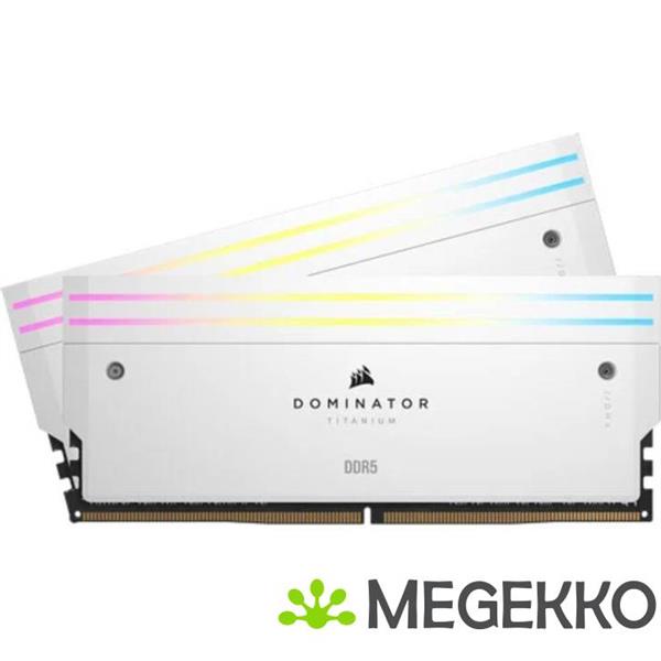 Grote foto corsair ddr5 dominator titanium 2x32gb 6000 white computers en software overige computers en software