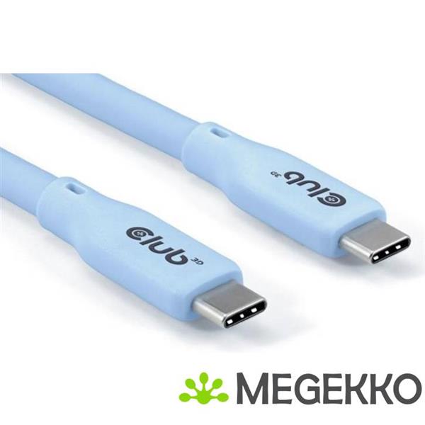 Grote foto club3d usb c cable blue computers en software overige computers en software