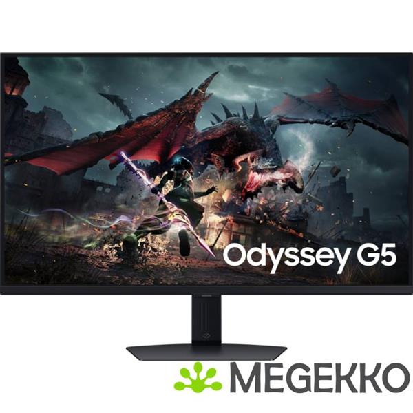 Grote foto samsung odyssey g5 ls32dg502euxen 32 quad hd 180hz ips gaming monitor computers en software overige computers en software