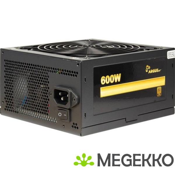 Grote foto inter tech argus gps 600 power supply unit 600w zwart computers en software overige