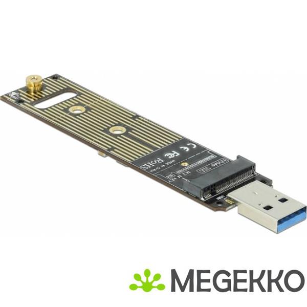 Grote foto delock 64069 converter voor m.2 nvme pcie ssd met usb 3.1 gen 2 computers en software harde schijven