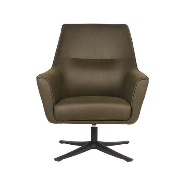 Grote foto fauteuil tod 76x75x90 cm army microvezel zwart metaal 360 graden draaibaar huis en inrichting eettafels