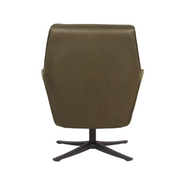 Grote foto fauteuil tod 76x75x90 cm army microvezel zwart metaal 360 graden draaibaar huis en inrichting eettafels