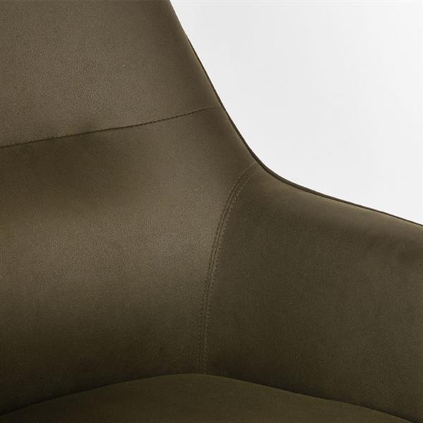Grote foto fauteuil tod 76x75x90 cm army microvezel zwart metaal 360 graden draaibaar huis en inrichting eettafels