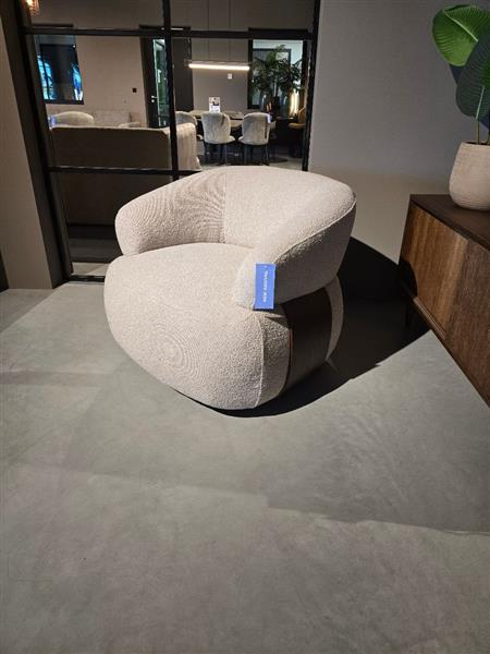 Grote foto draaifauteuil valenza 83x79x73 cm naturel touch zwart eiken huis en inrichting eettafels