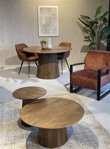 Grote foto eettafel salvator rond 130 cm huis en inrichting eettafels