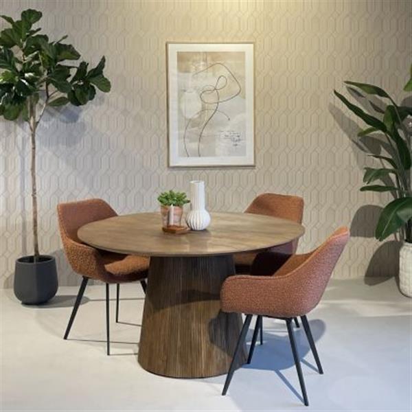 Grote foto eettafel salvator rond 130 cm huis en inrichting eettafels
