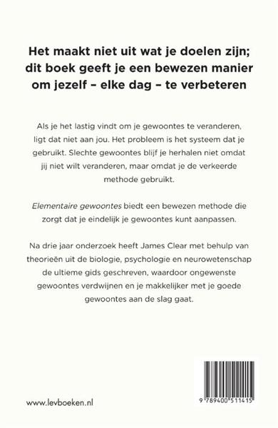 Grote foto elementaire gewoontes boeken psychologie