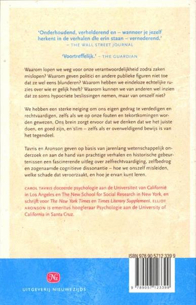 Grote foto er zijn fouten gemaakt maar niet door mij boeken psychologie