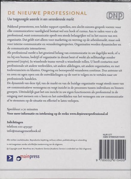 Grote foto de professional als communicator luisterboek boeken overige boeken