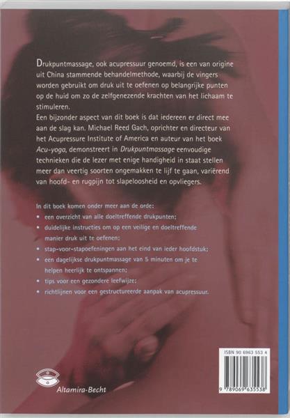 Grote foto drukpuntmassage boeken gezondheid en voeding